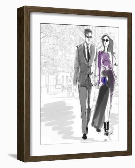 Lux Life Couple 2A-Jodi Pedri-Framed Art Print