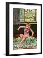 Lux Won't Shrink Woollens: Why Don't They Use Lux-null-Framed Art Print