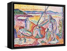 Luxe, Calme et Volupte - Luxury, Calm, and Vuluptuousness-Henri Matisse-Framed Stretched Canvas