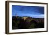 Luxembourg, Capital of Luxembourg, Adolphe Bridge, Place De Metz, Dusk-Chris Seba-Framed Premium Photographic Print