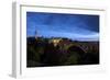 Luxembourg, Capital of Luxembourg, Adolphe Bridge, Place De Metz, Dusk-Chris Seba-Framed Premium Photographic Print