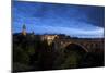 Luxembourg, Capital of Luxembourg, Adolphe Bridge, Place De Metz, Dusk-Chris Seba-Mounted Premium Photographic Print