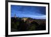 Luxembourg, Capital of Luxembourg, Adolphe Bridge, Place De Metz, Dusk-Chris Seba-Framed Photographic Print