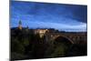 Luxembourg, Capital of Luxembourg, Adolphe Bridge, Place De Metz, Dusk-Chris Seba-Mounted Photographic Print