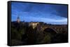 Luxembourg, Capital of Luxembourg, Adolphe Bridge, Place De Metz, Dusk-Chris Seba-Framed Stretched Canvas