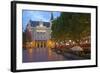 Luxembourg, Capital of Luxembourg, City Palais, Gastronomy, Dusk-Chris Seba-Framed Photographic Print