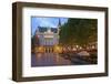 Luxembourg, Capital of Luxembourg, City Palais, Gastronomy, Dusk-Chris Seba-Framed Photographic Print