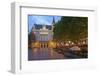 Luxembourg, Capital of Luxembourg, City Palais, Gastronomy, Dusk-Chris Seba-Framed Photographic Print