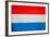 Luxembourg Flag Design with Wood Patterning - Flags of the World Series-Philippe Hugonnard-Framed Art Print