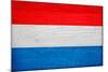 Luxembourg Flag Design with Wood Patterning - Flags of the World Series-Philippe Hugonnard-Mounted Art Print