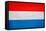 Luxembourg Flag Design with Wood Patterning - Flags of the World Series-Philippe Hugonnard-Framed Stretched Canvas