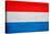 Luxembourg Flag Design with Wood Patterning - Flags of the World Series-Philippe Hugonnard-Stretched Canvas