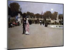 Luxembourg Gardens at Twilight-John Singer Sargent-Mounted Giclee Print