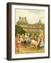 Luxembourg Gardens, children's goat ride-Thomas Crane-Framed Giclee Print