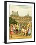 Luxembourg Gardens, children's goat ride-Thomas Crane-Framed Giclee Print