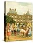 Luxembourg Gardens, children's goat ride-Thomas Crane-Stretched Canvas