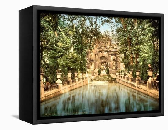 Luxembourg Gardens, Medici Fountains-Science Source-Framed Stretched Canvas