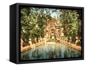 Luxembourg Gardens, Medici Fountains-Science Source-Framed Stretched Canvas