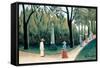 Luxembourg Gardens - Monument to Chopin-Henri Rousseau-Framed Stretched Canvas