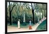 Luxembourg Gardens - Monument to Chopin-Henri Rousseau-Framed Art Print