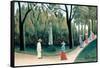 Luxembourg Gardens - Monument to Chopin-Henri Rousseau-Framed Stretched Canvas