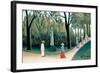 Luxembourg Gardens - Monument to Chopin-Henri Rousseau-Framed Art Print