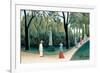 Luxembourg Gardens - Monument to Chopin-Henri Rousseau-Framed Art Print