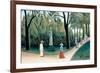 Luxembourg Gardens - Monument to Chopin-Henri Rousseau-Framed Art Print