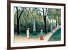 Luxembourg Gardens - Monument to Chopin-Henri Rousseau-Framed Premium Giclee Print