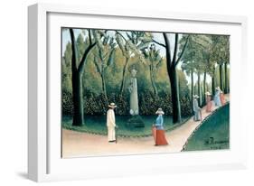 Luxembourg Gardens - Monument to Chopin-Henri Rousseau-Framed Art Print