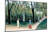 Luxembourg Gardens - Monument to Chopin-Henri Rousseau-Mounted Art Print