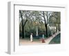 Luxembourg Gardens, Monument to Chopin-Henri Rousseau-Framed Giclee Print
