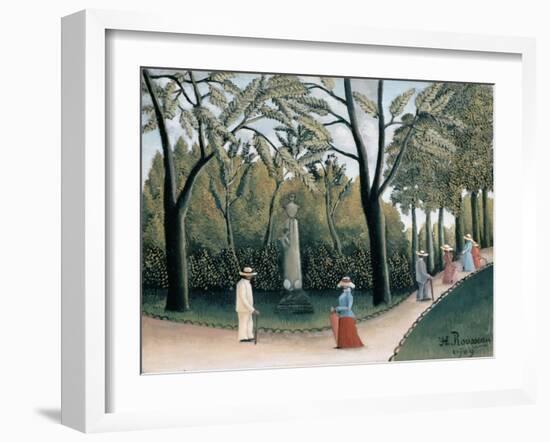 Luxembourg Gardens, Monument to Chopin-Henri Rousseau-Framed Giclee Print