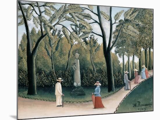 Luxembourg Gardens, Monument to Chopin-Henri Rousseau-Mounted Giclee Print