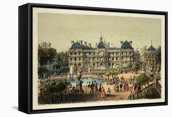 Luxembourg Gardens, Paris 1874-null-Framed Stretched Canvas