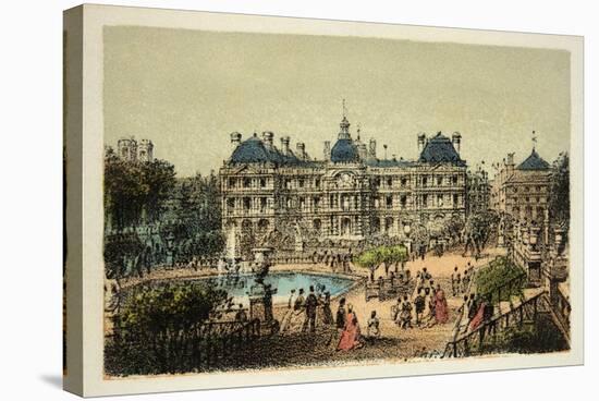 Luxembourg Gardens, Paris 1874-null-Stretched Canvas