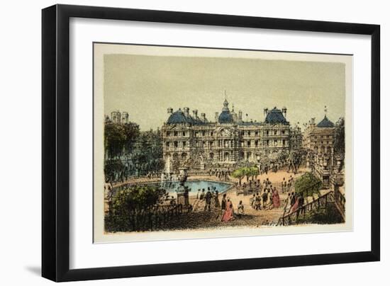 Luxembourg Gardens, Paris 1874-null-Framed Art Print