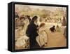 Luxembourg Gardens, Paris-Albert Edelfelt-Framed Stretched Canvas