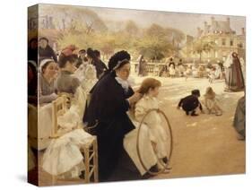 Luxembourg Gardens, Paris-Albert Edelfelt-Stretched Canvas