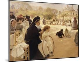 Luxembourg Gardens, Paris-Albert Edelfelt-Mounted Giclee Print