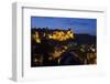 Luxembourg, Mullerthal, Larochette, Larochette Castle, Illuminated, at Night-Chris Seba-Framed Photographic Print