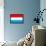 Luxembourg National Flag Poster Print-null-Framed Poster displayed on a wall