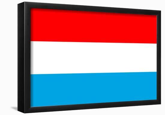 Luxembourg National Flag Poster Print-null-Framed Poster