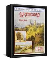 Luxembourg Travel Poster-E. Bourgeois-Framed Stretched Canvas