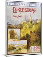 Luxembourg Travel Poster-E. Bourgeois-Mounted Giclee Print