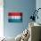 Luxemburg Flag-budastock-Art Print displayed on a wall