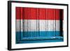 Luxemburg Flag-budastock-Framed Art Print