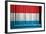 Luxemburg Flag-budastock-Framed Art Print