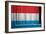 Luxemburg Flag-budastock-Framed Art Print