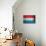 Luxemburg Flag-budastock-Mounted Art Print displayed on a wall